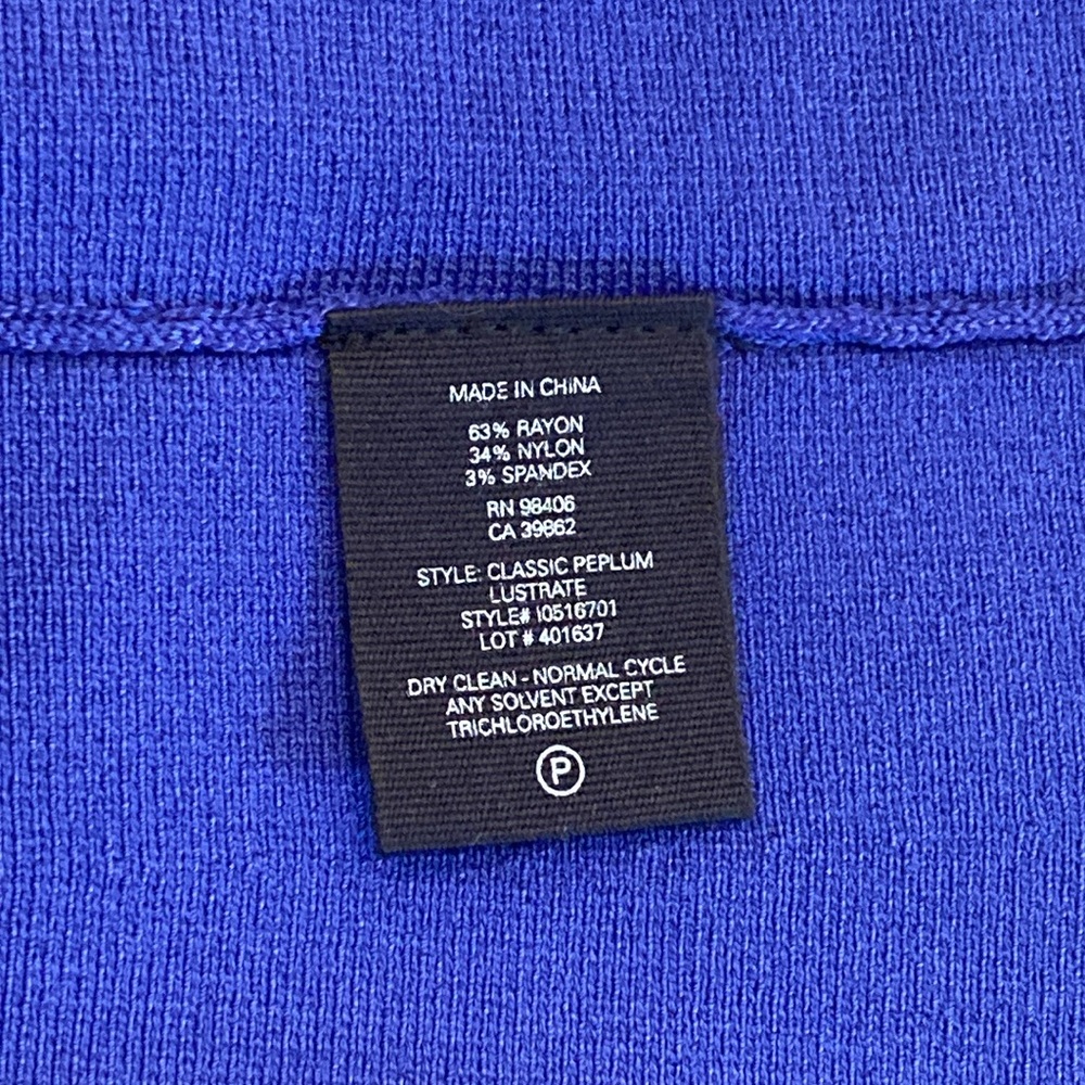 NWT Theory Classic Peplum Medium - Picture 4 of 4